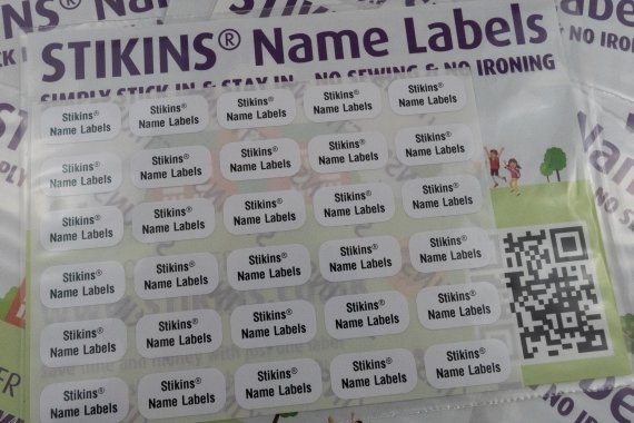 Stikins® Name Labels In Their Packaging