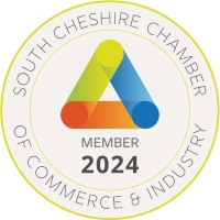 Our Membership Badge from the South Cheshire Chamber of Commerce & Industry